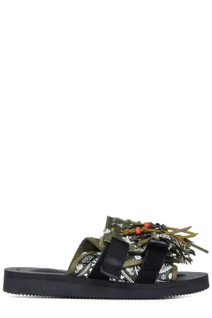 Alanui Bandana Printed Open-Toe Sandals