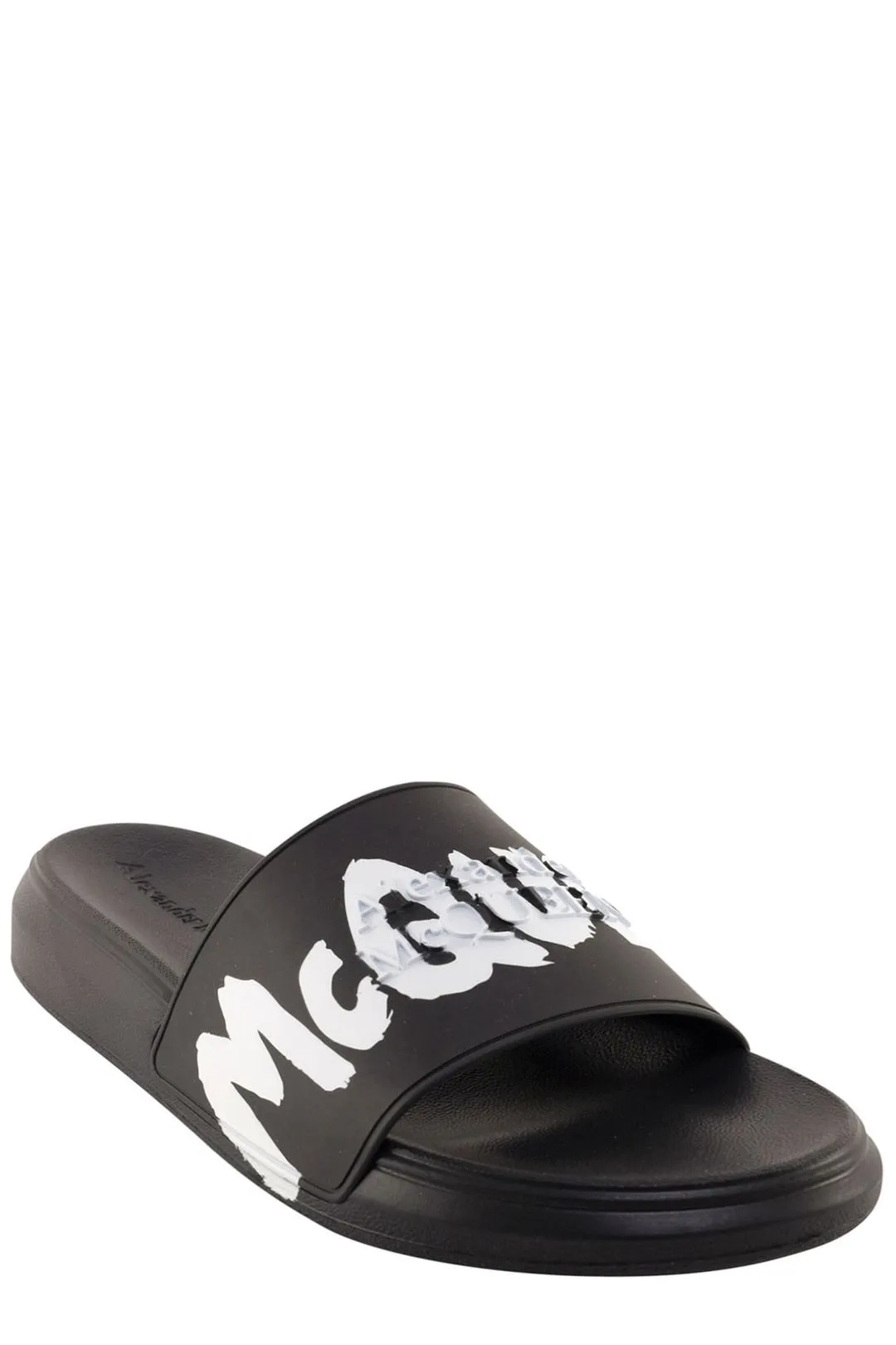 Alexander McQueen Graffiti Logo Slides