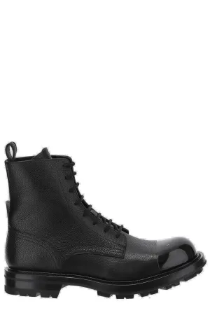 Alexander McQueen Lace-Up Combat Boots