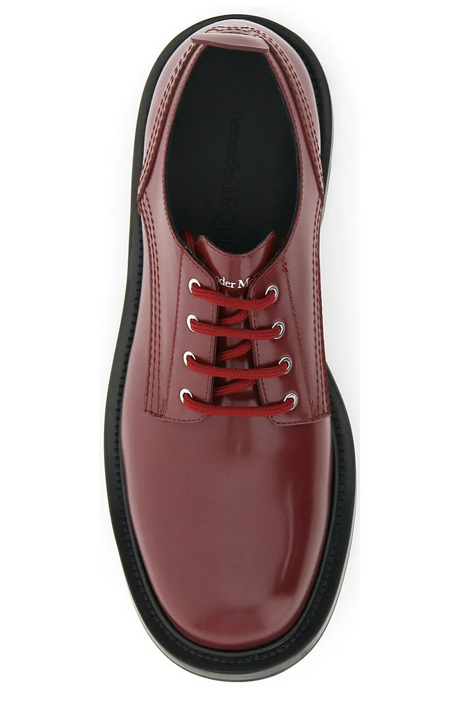 Alexander McQueen Round Toe Lace-Up Shoes