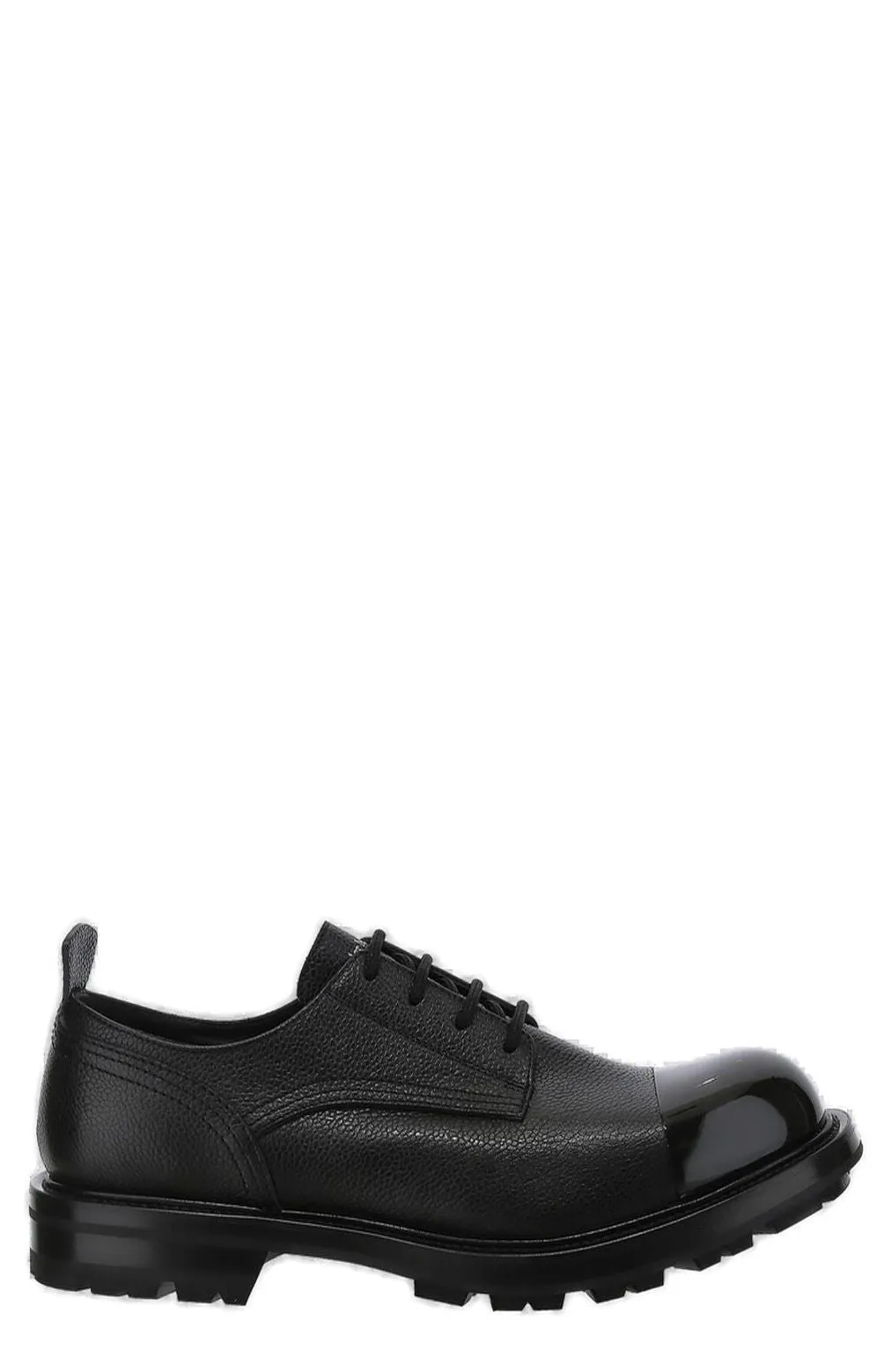 Alexander McQueen Round Toe Lace-Up Shoes