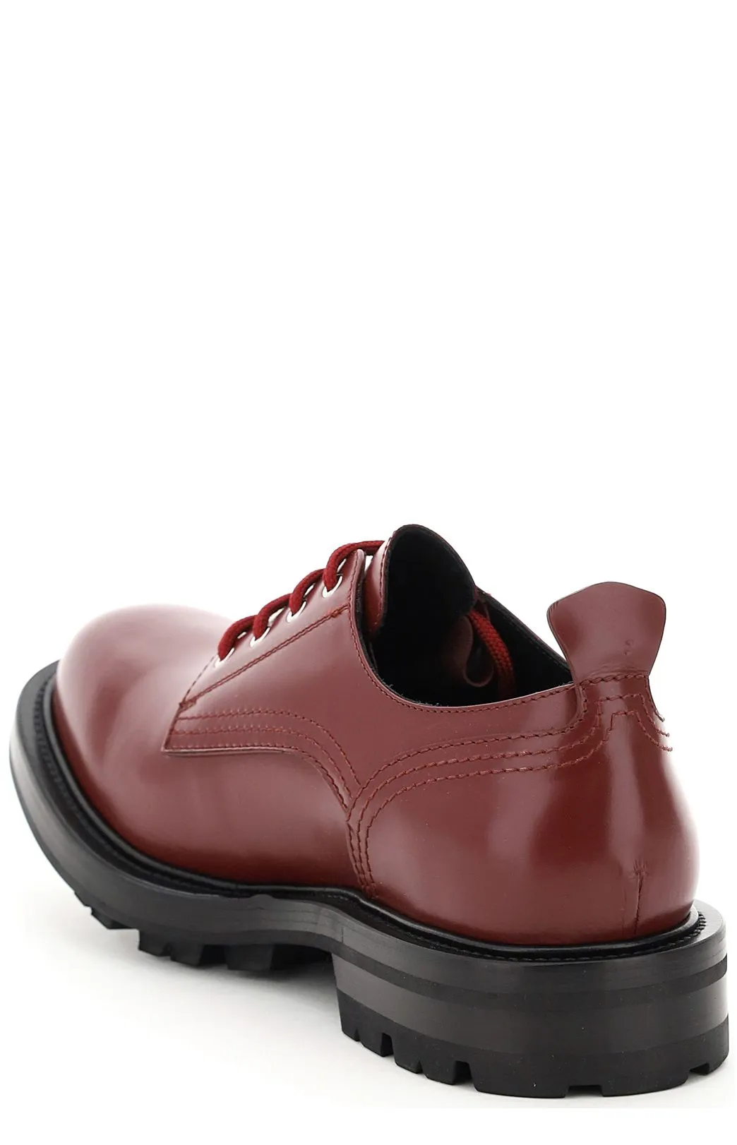 Alexander McQueen Round Toe Lace-Up Shoes