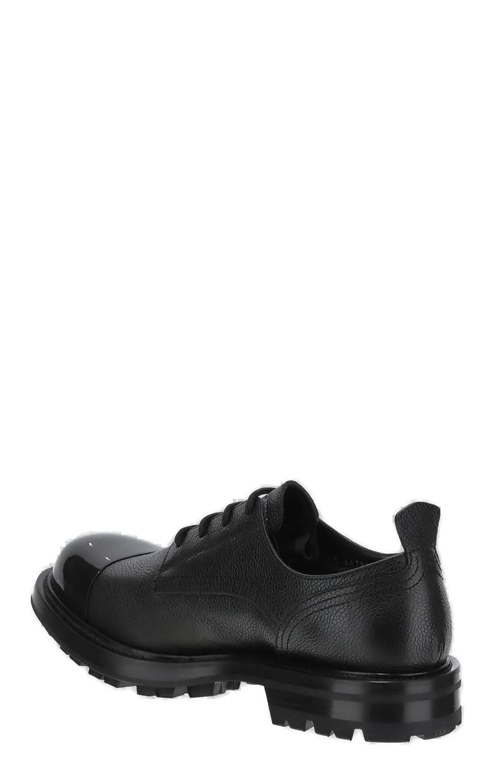 Alexander McQueen Round Toe Lace-Up Shoes