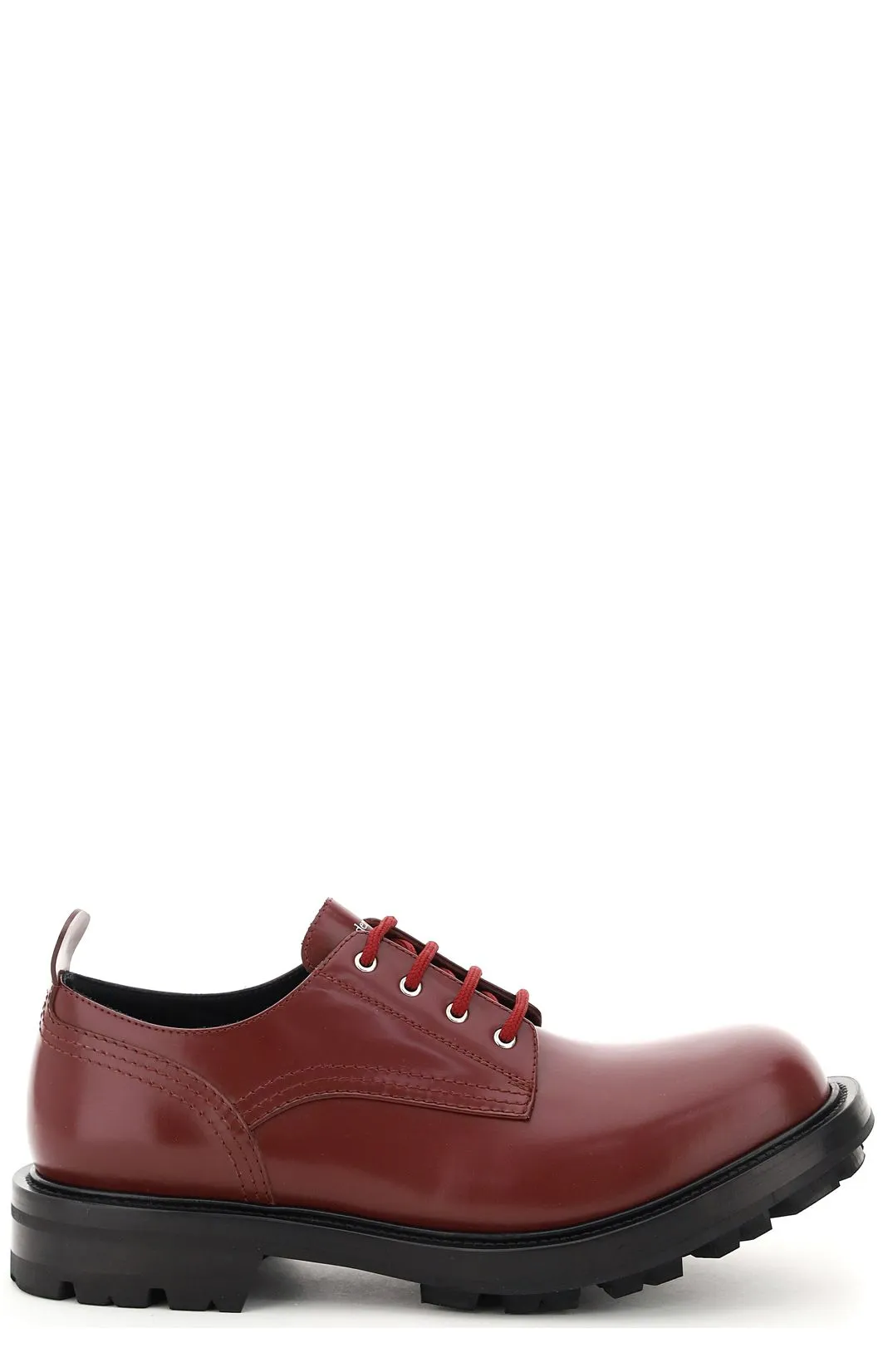 Alexander McQueen Round Toe Lace-Up Shoes