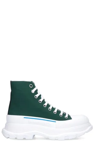 Alexander McQueen Tread Slick Lace-Up Boots