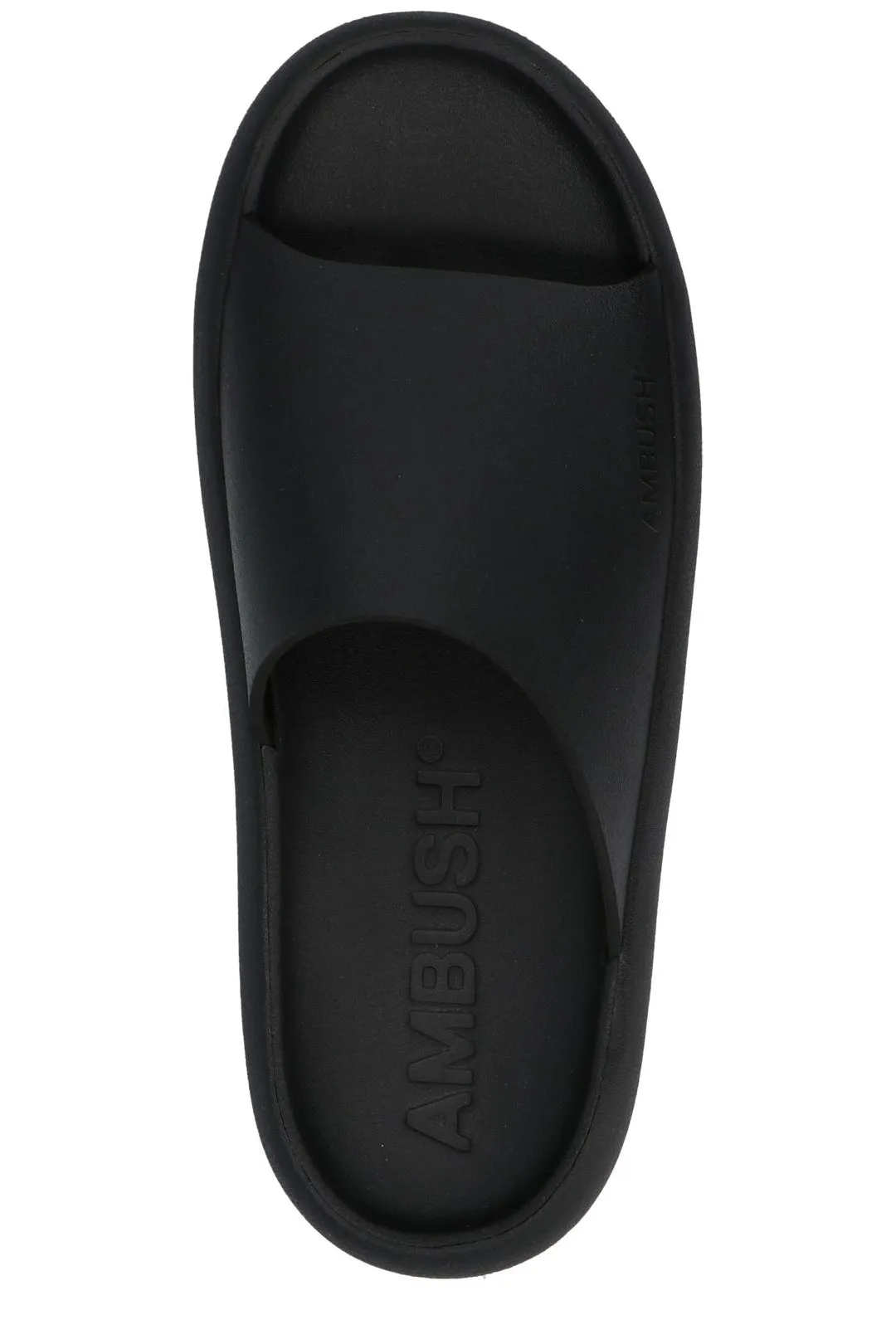 Ambush Logo Embossed Open Toe Slides