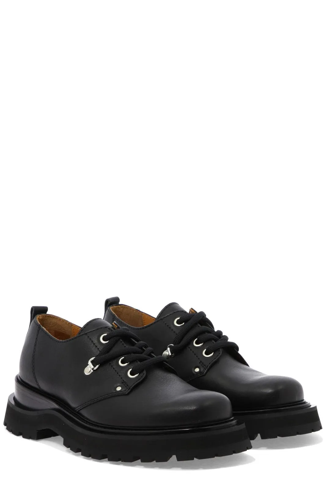 AMI Round Toe Lace-Up Shoes
