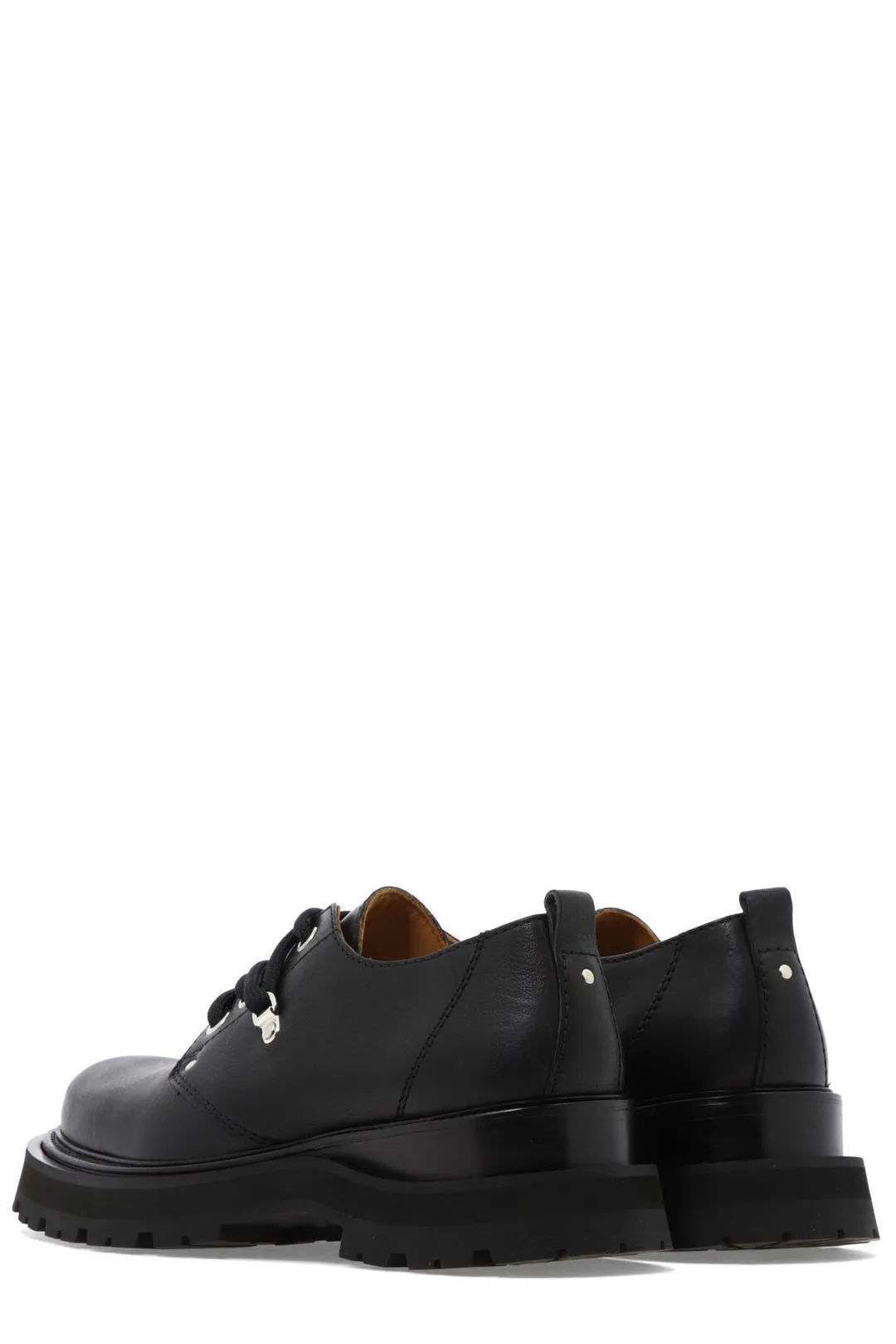 AMI Round Toe Lace-Up Shoes