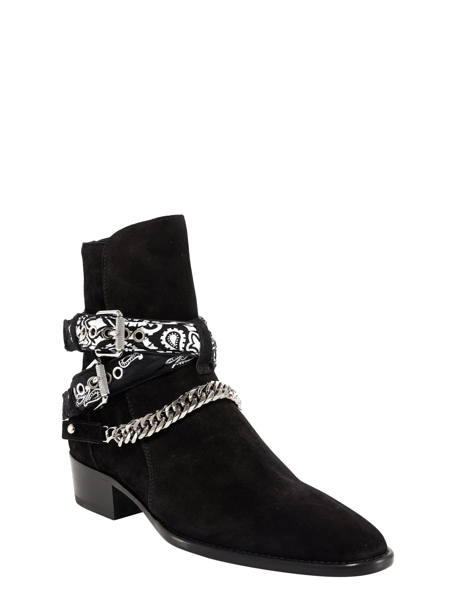 Amiri Buckled Ankle Boots