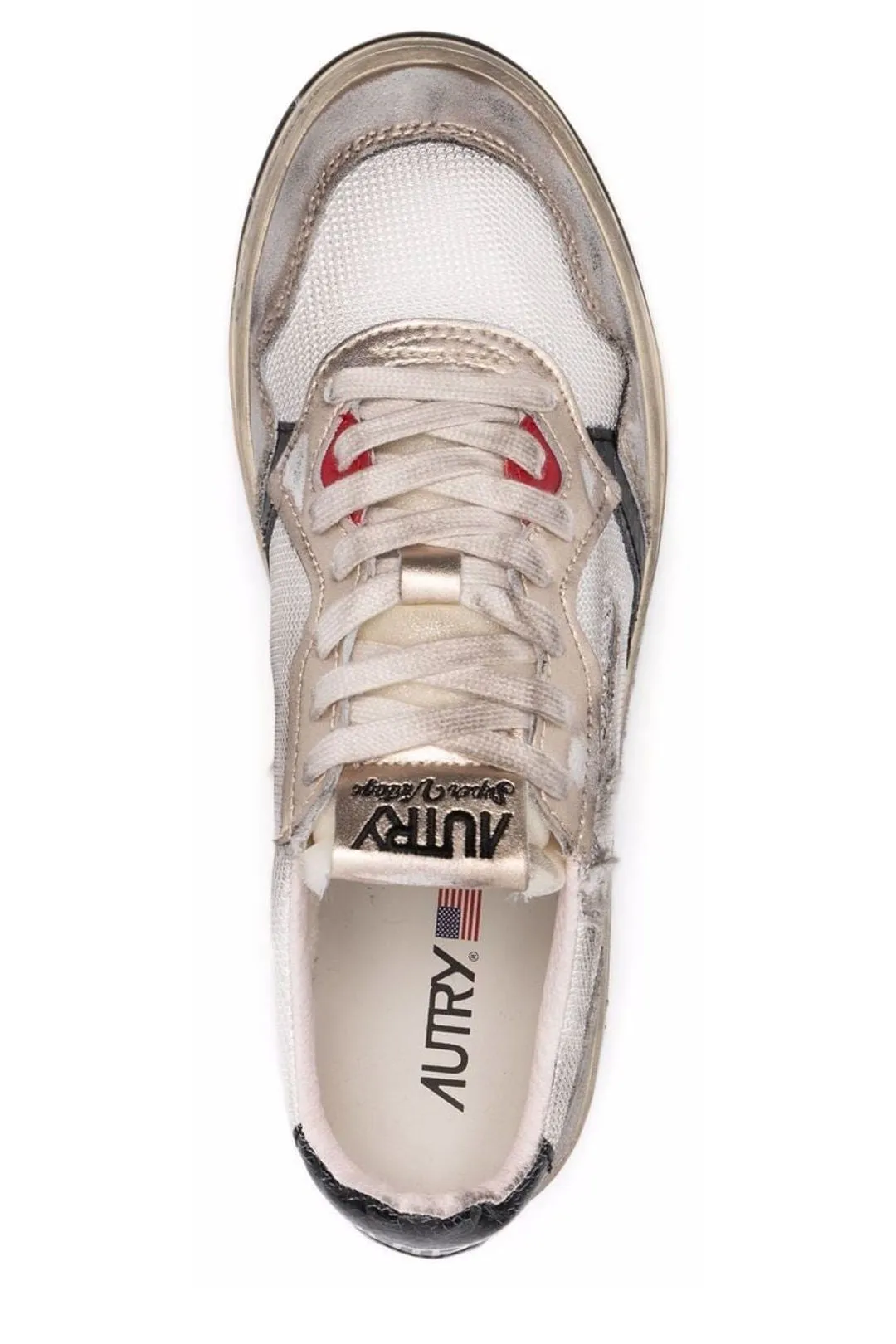 Autry Super Vintage Medalist Lace-Up Sneakers