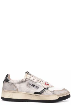 Autry Super Vintage Medalist Lace-Up Sneakers