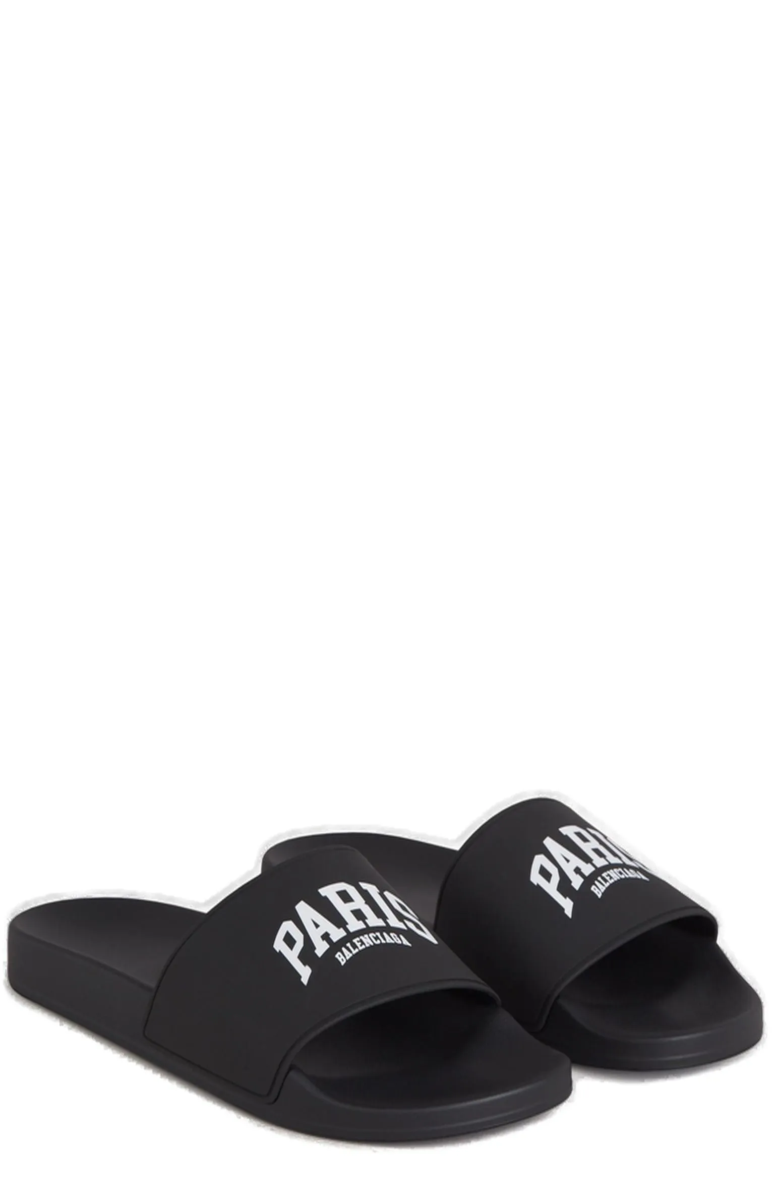 Balenciaga Cities Paris Logo Printed Sandals