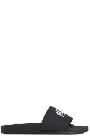 Balenciaga Cities Paris Logo Printed Sandals