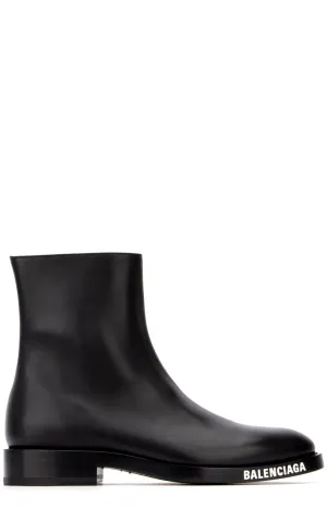 Balenciaga Logo Sole Ankle Boots