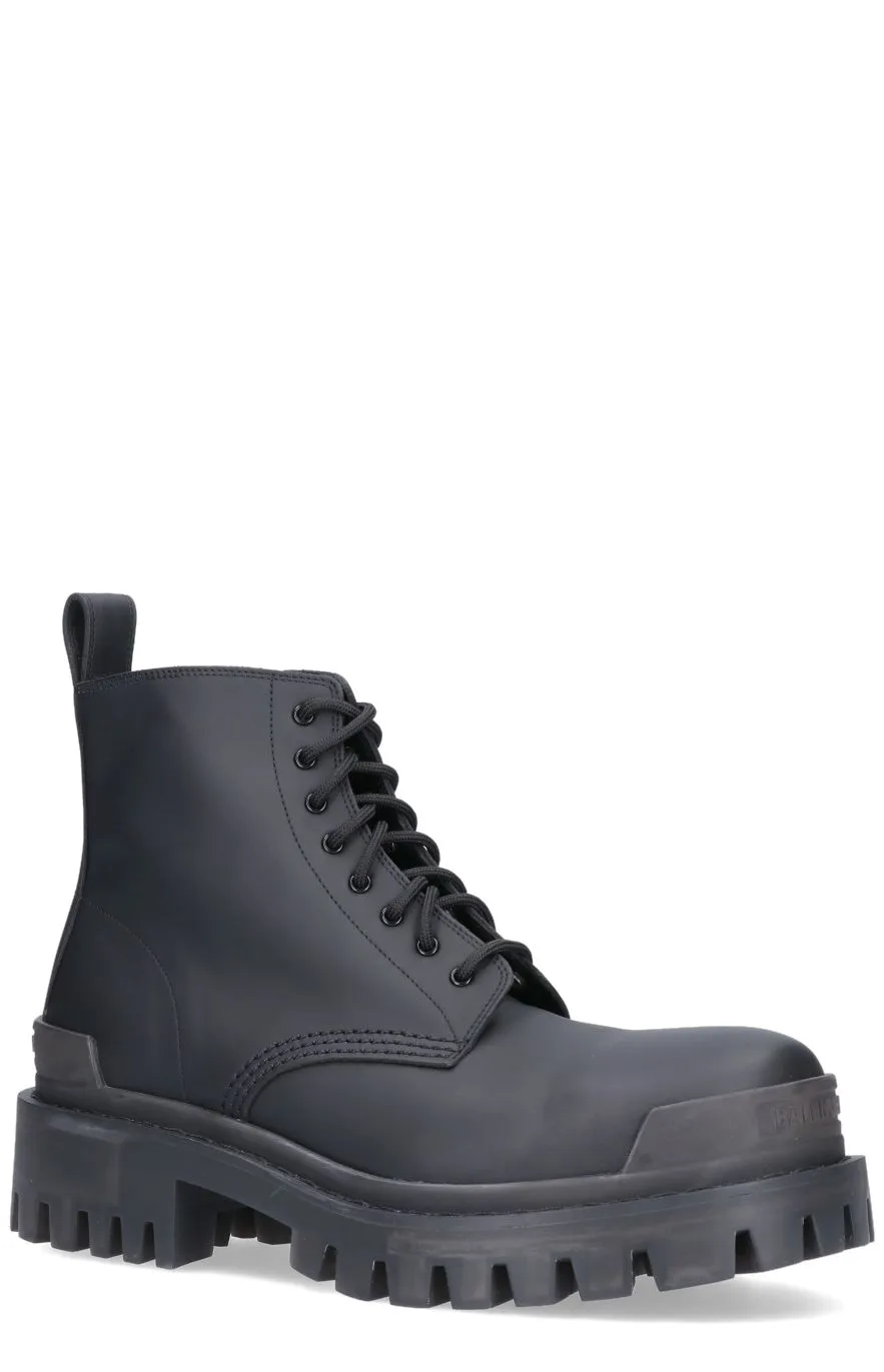 Balenciaga Strike Lace-Up Boots