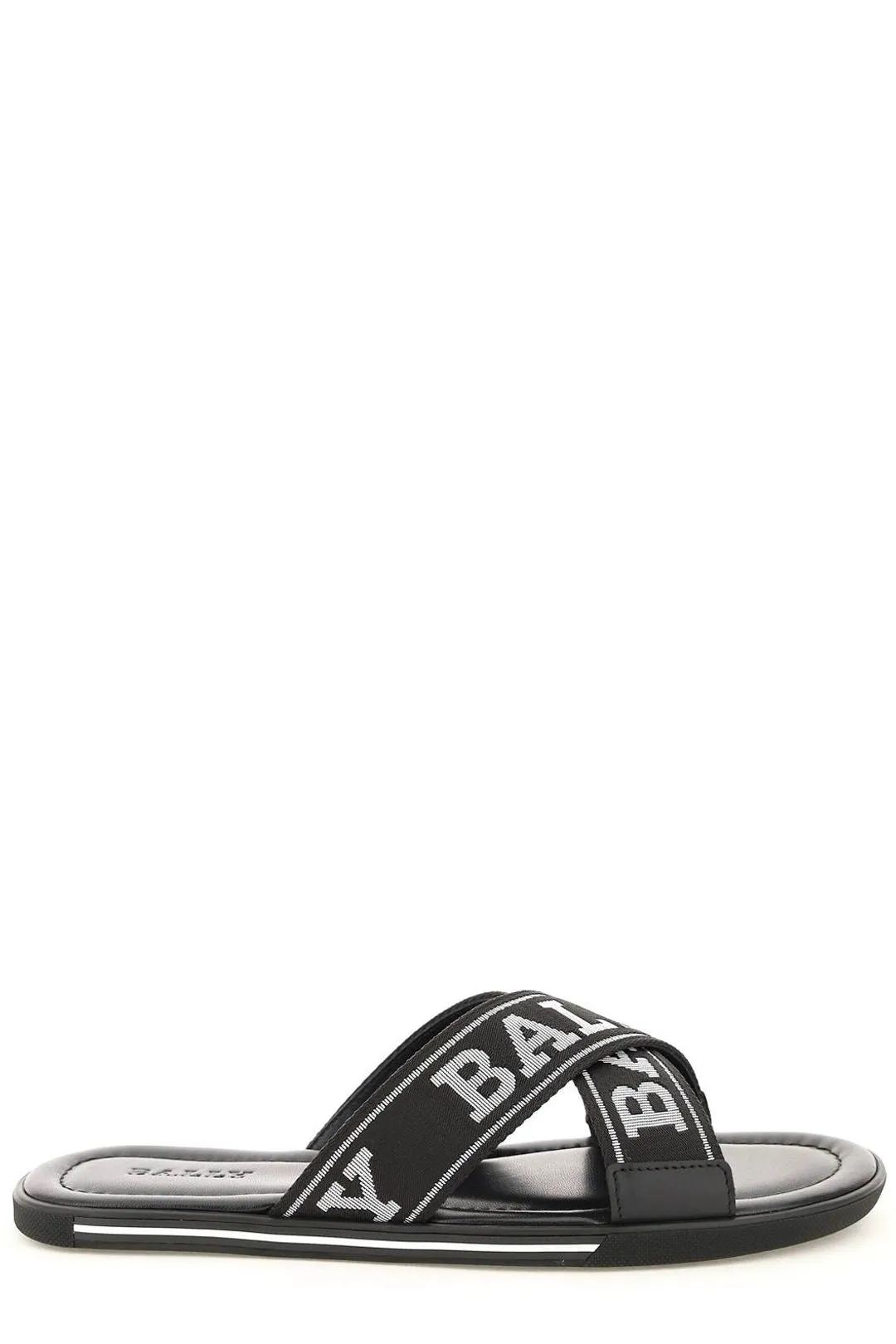 Bally Cross Logo Band Slides