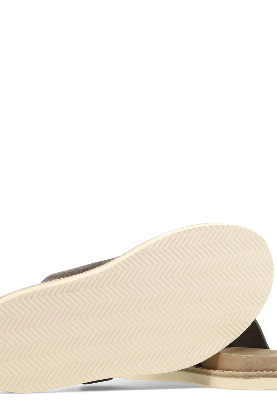 Brunello Cucinelli Open Toe Buckle Slides
