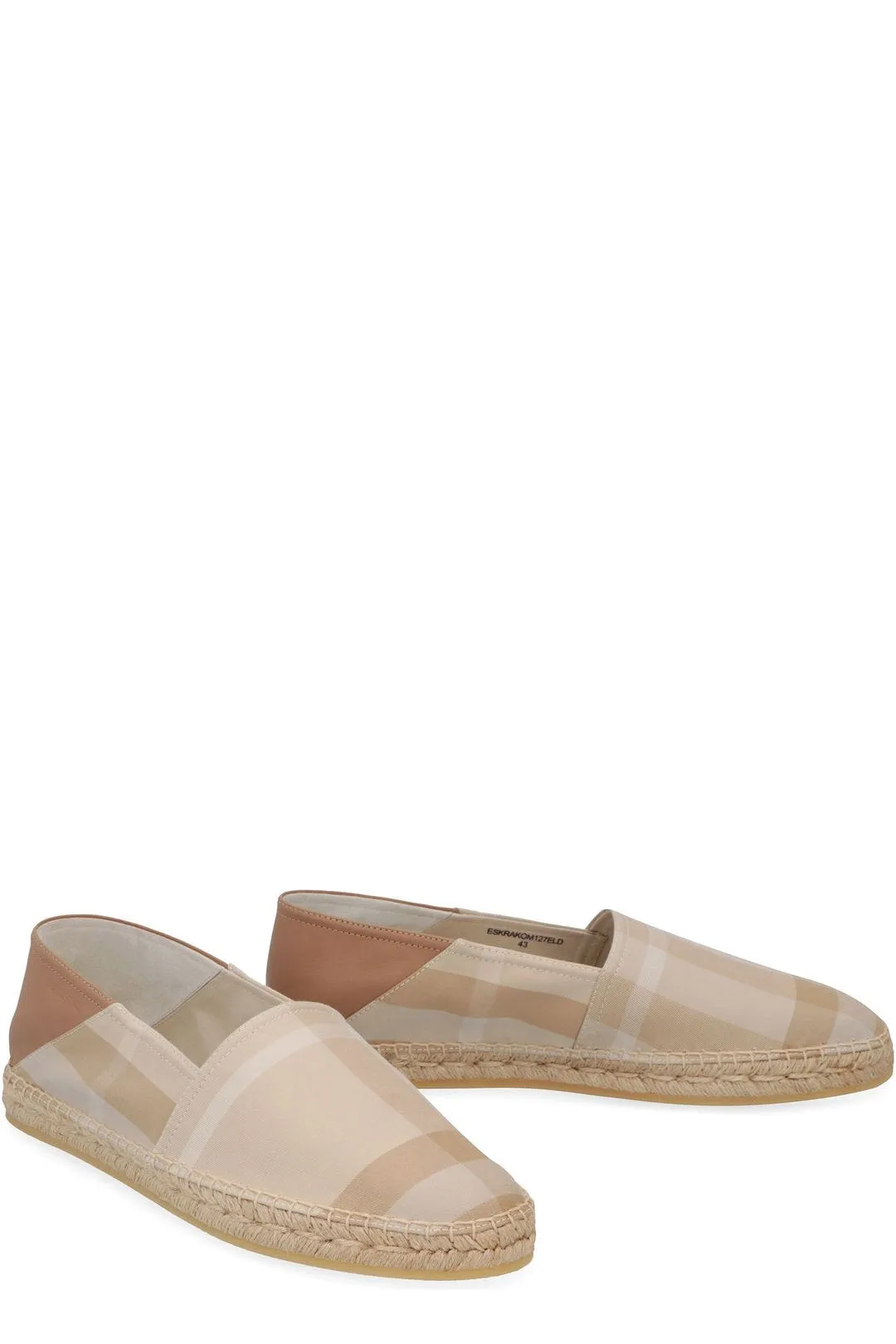 Burberry Checked Slip-On Espadrilles