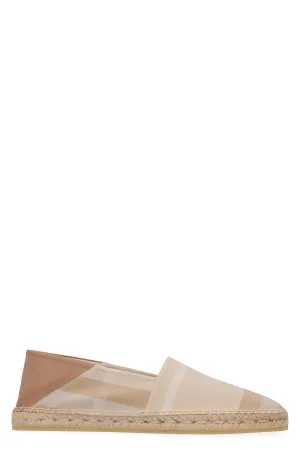 Burberry Checked Slip-On Espadrilles