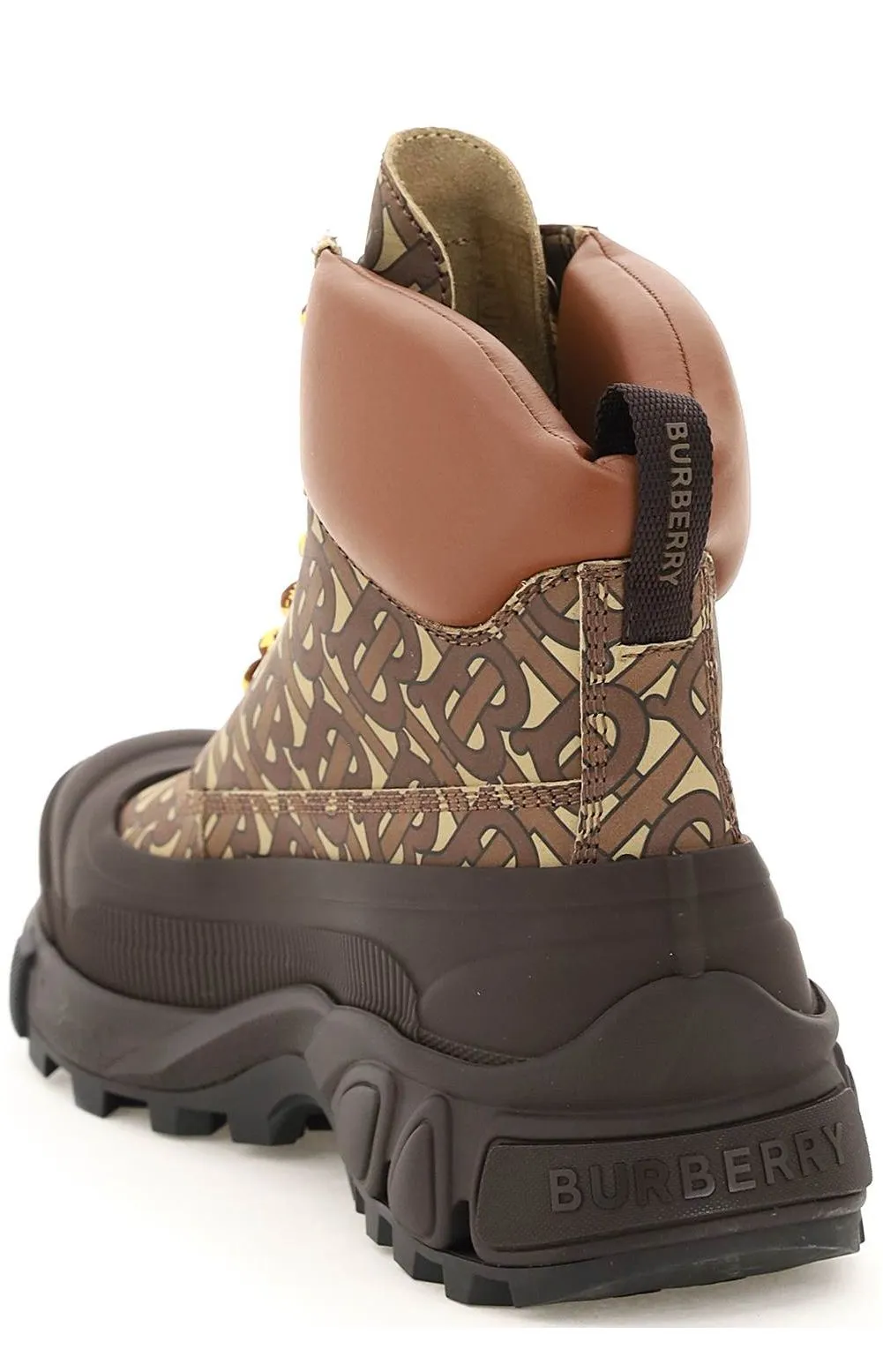 Burberry Monogram Printed Lace-Up Boots