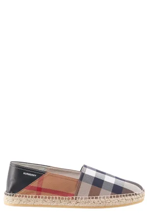 Burberry Vintage-Check Pattern Slip-On Espadrillas