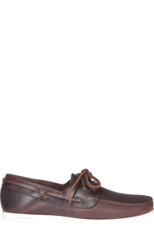 Car Shoe Bow-Detailed Loafers