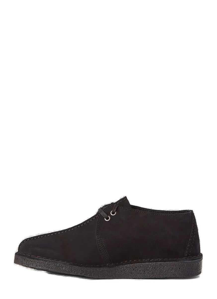 Clarks Desert Round Toe Lace-Up Shoes
