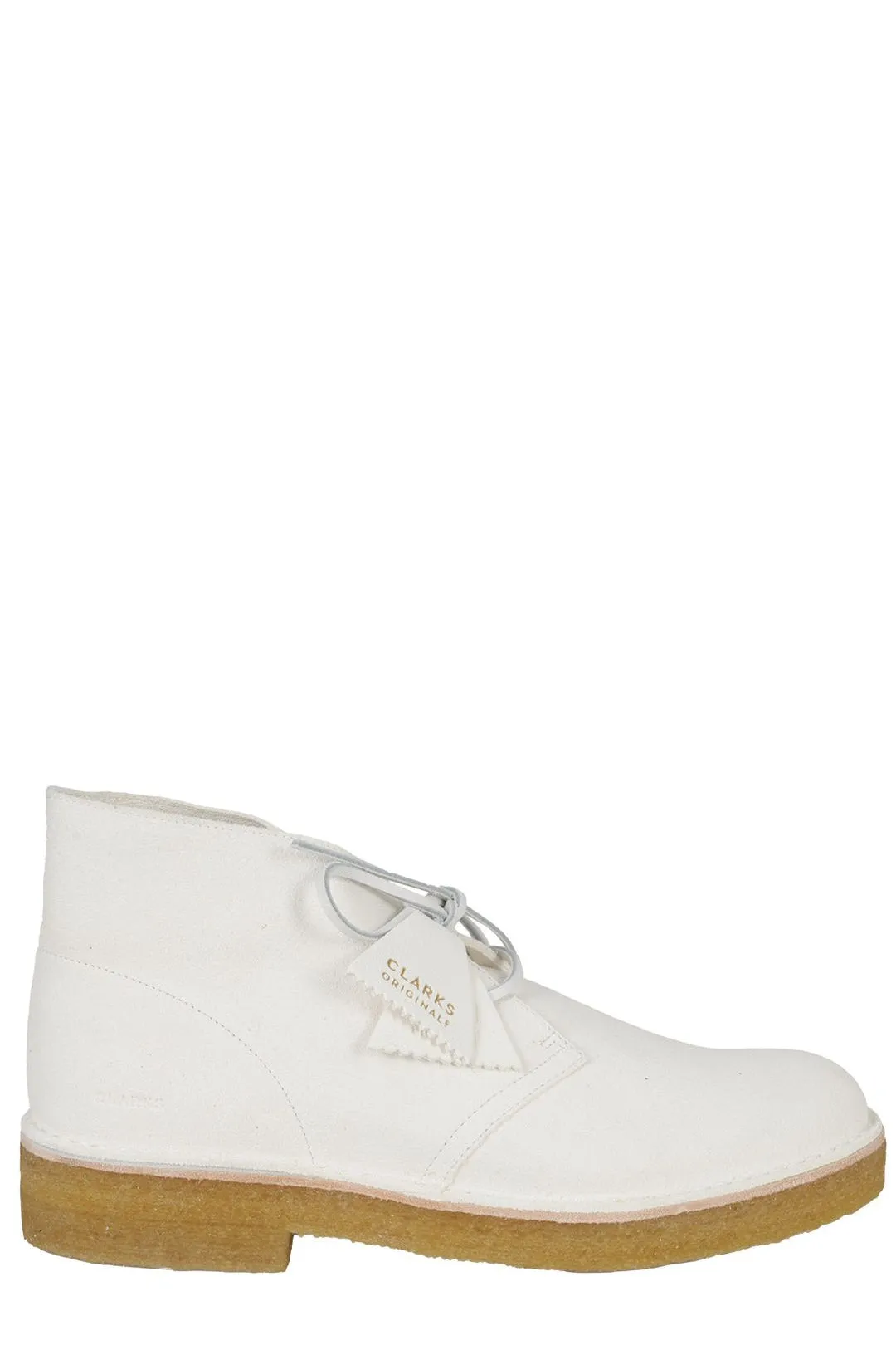 Clarks Round Toe Lace-Up Ankle Boots