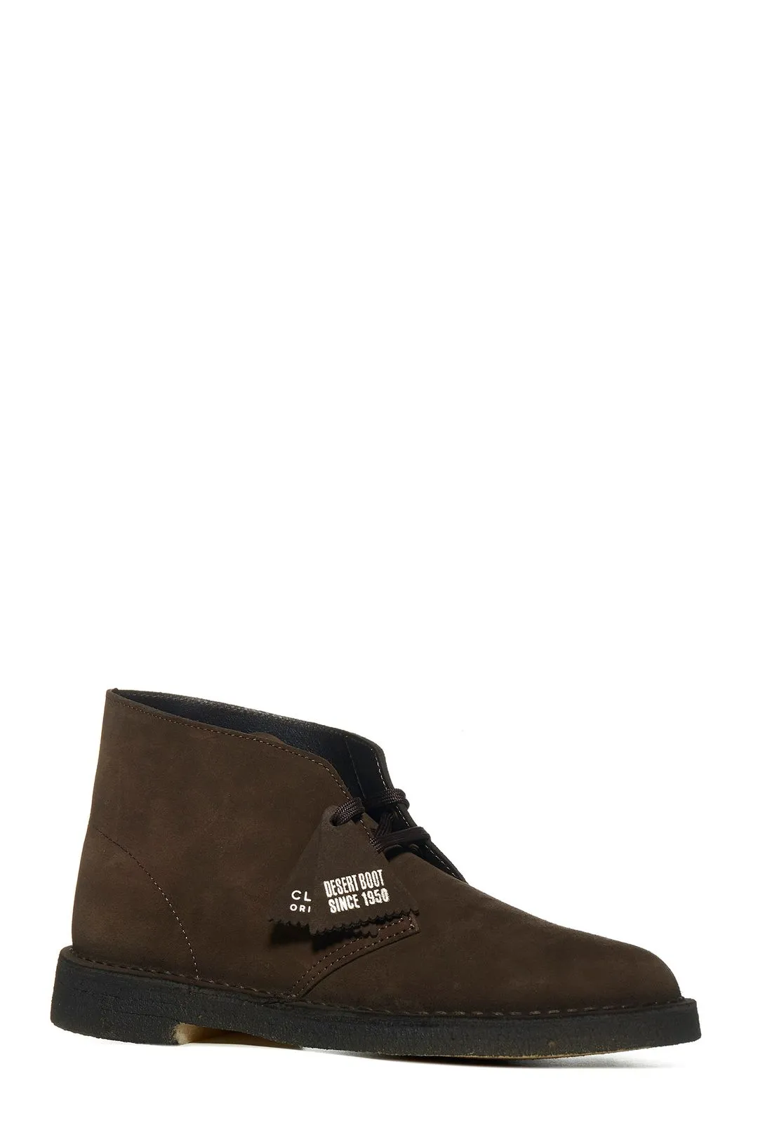 Clarks Round Toe Lace-Up Ankle Boots