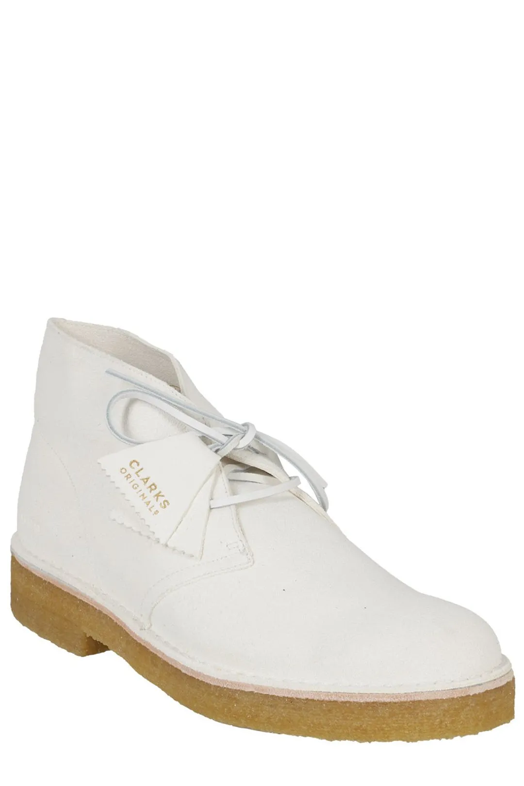 Clarks Round Toe Lace-Up Ankle Boots