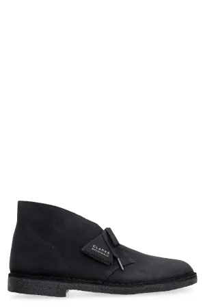 Clarks Round Toe Lace-Up Ankle Boots
