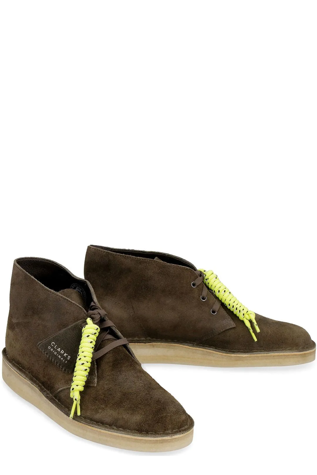 Clarks Round Toe Lace-Up Boots