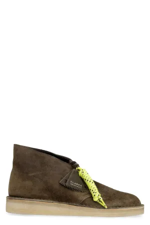Clarks Round Toe Lace-Up Boots