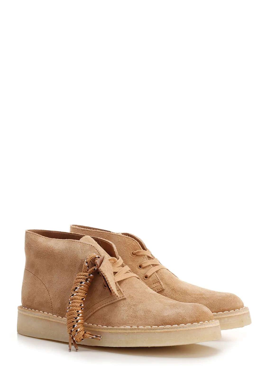 Clarks Round Toe Lace-Up Boots