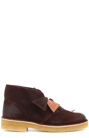 Clarks Round Toe Lace-Up Desert Boots