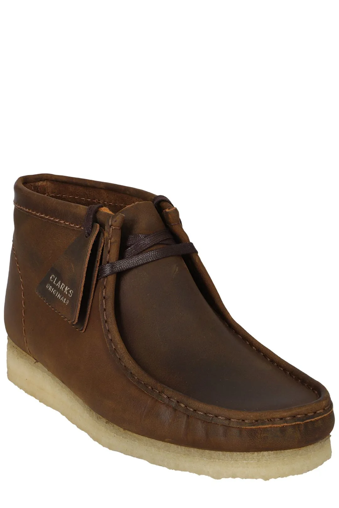 Clarks Round Toe Lace-Up Desert Boots