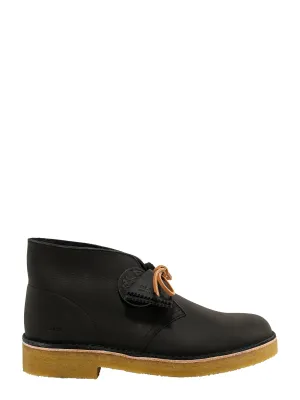 Clarks Round Toe Lace-Up Desert Boots