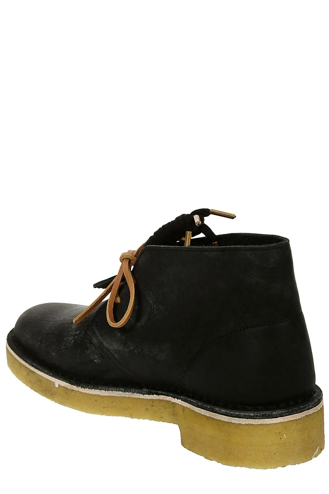Clarks Round Toe Lace-Up Desert Boots