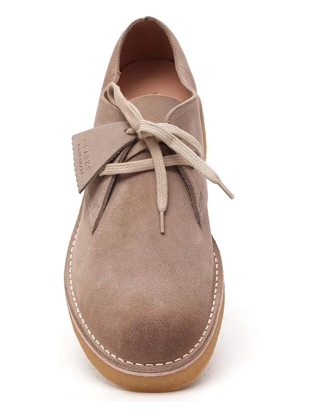 Clarks Round Toe Lace-Up Shoes