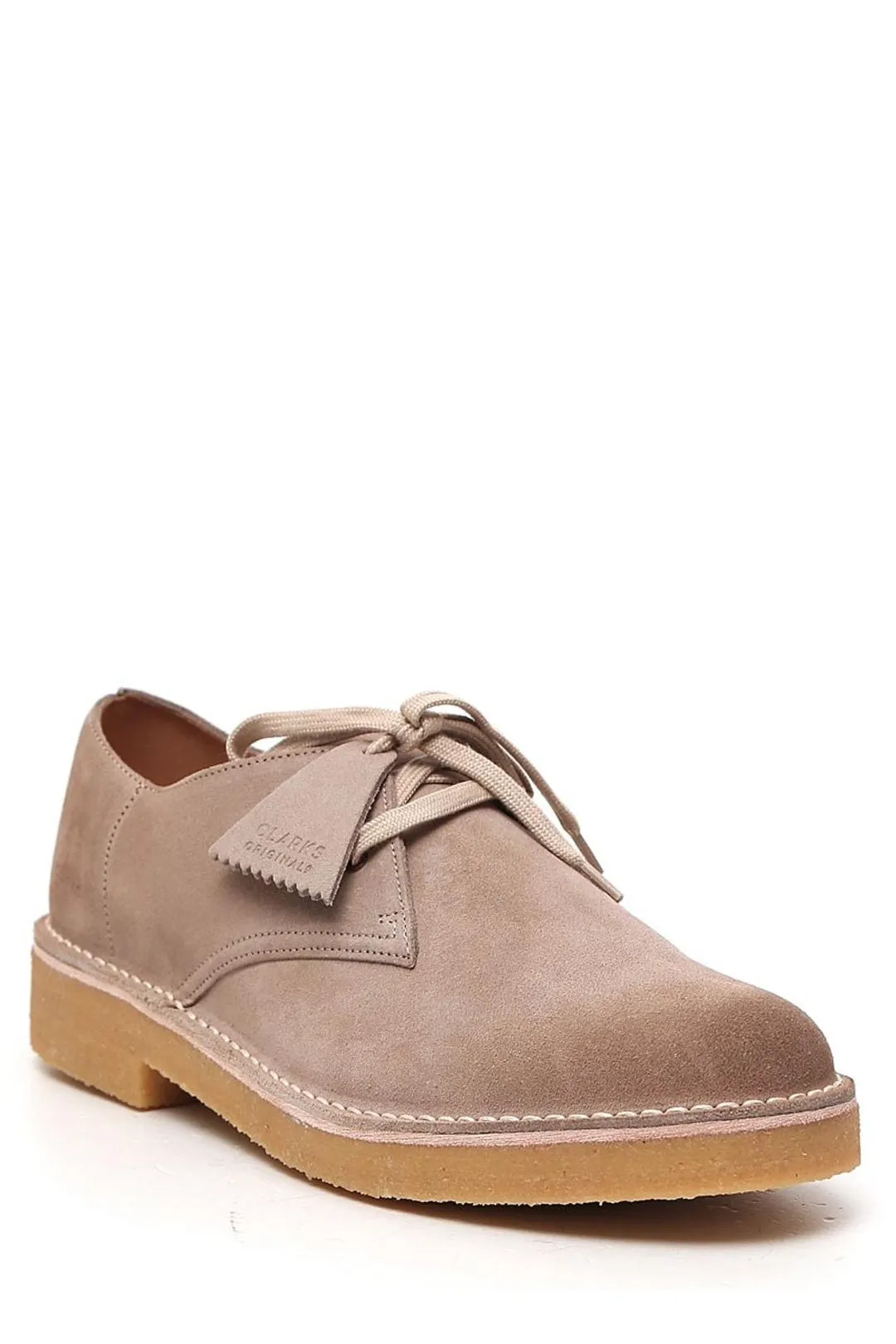 Clarks Round Toe Lace-Up Shoes