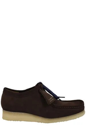 Clarks Square Toe Lace-Up Shoes