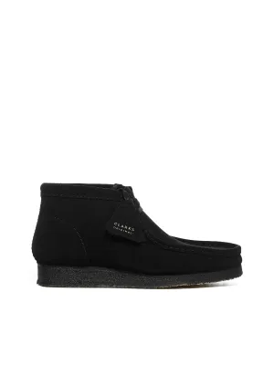 Clarks Wallabee Square Toe Lace-Up Boots