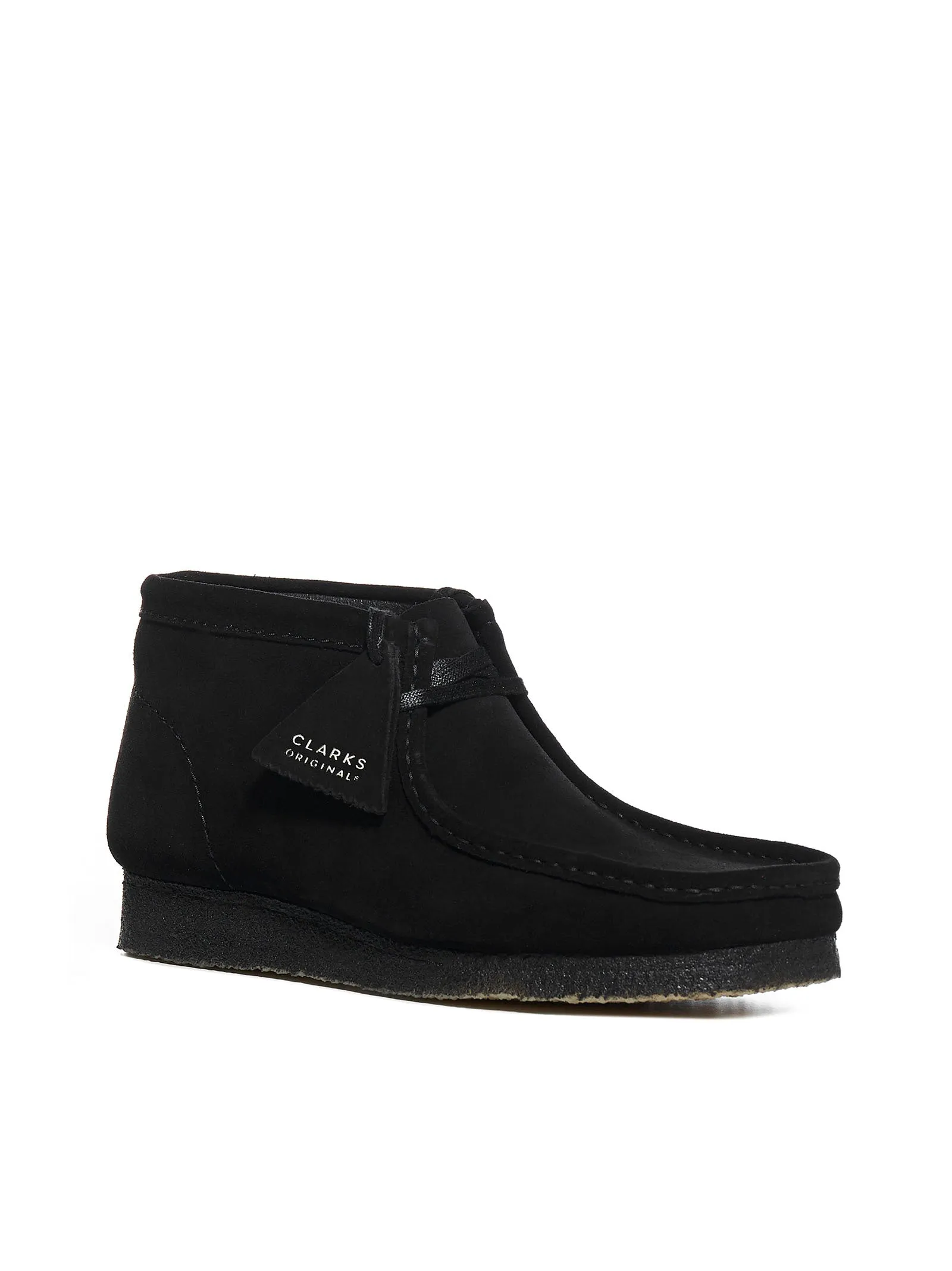 Clarks Wallabee Square Toe Lace-Up Boots