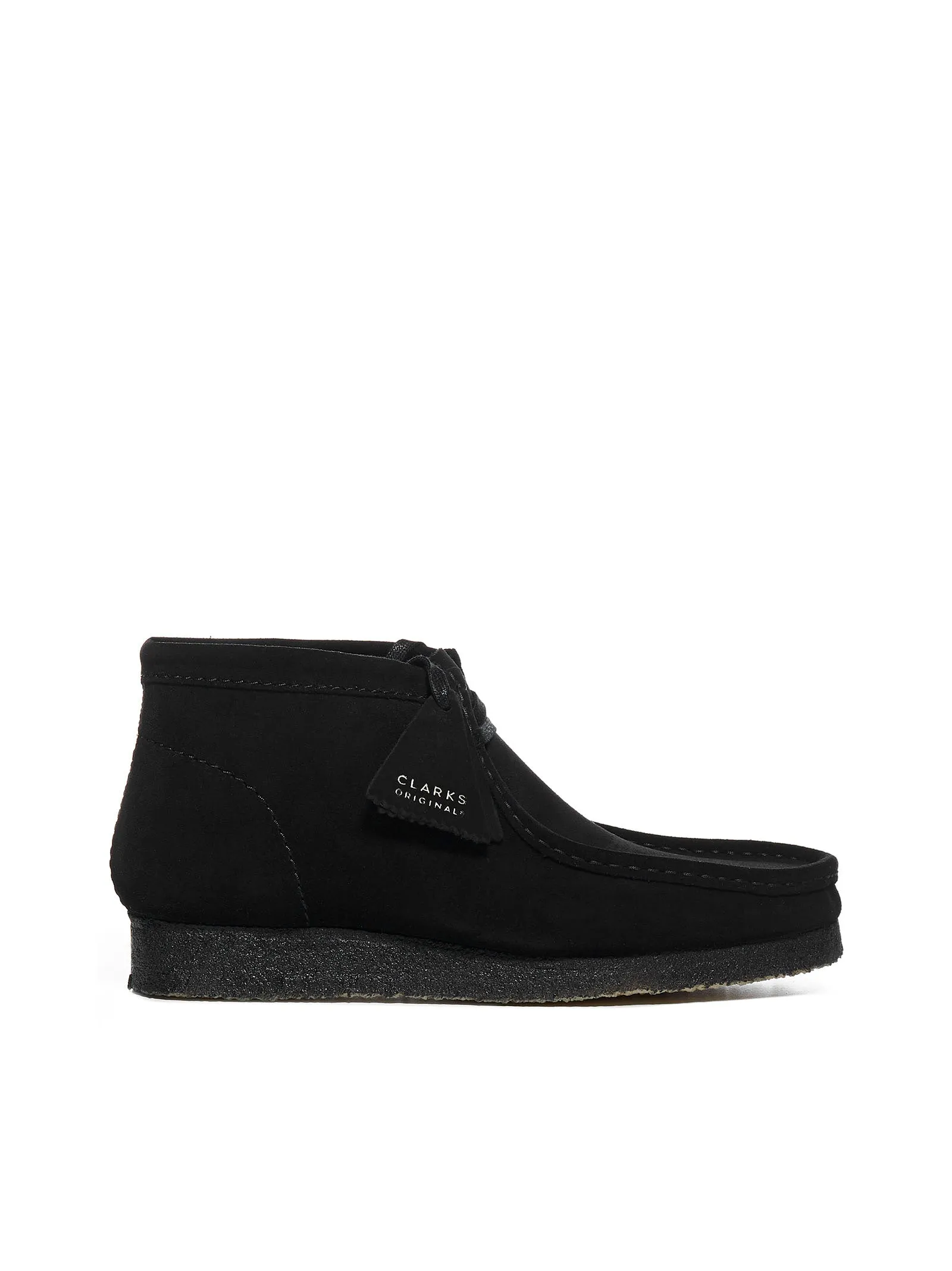 Clarks Wallabee Square Toe Lace-Up Boots