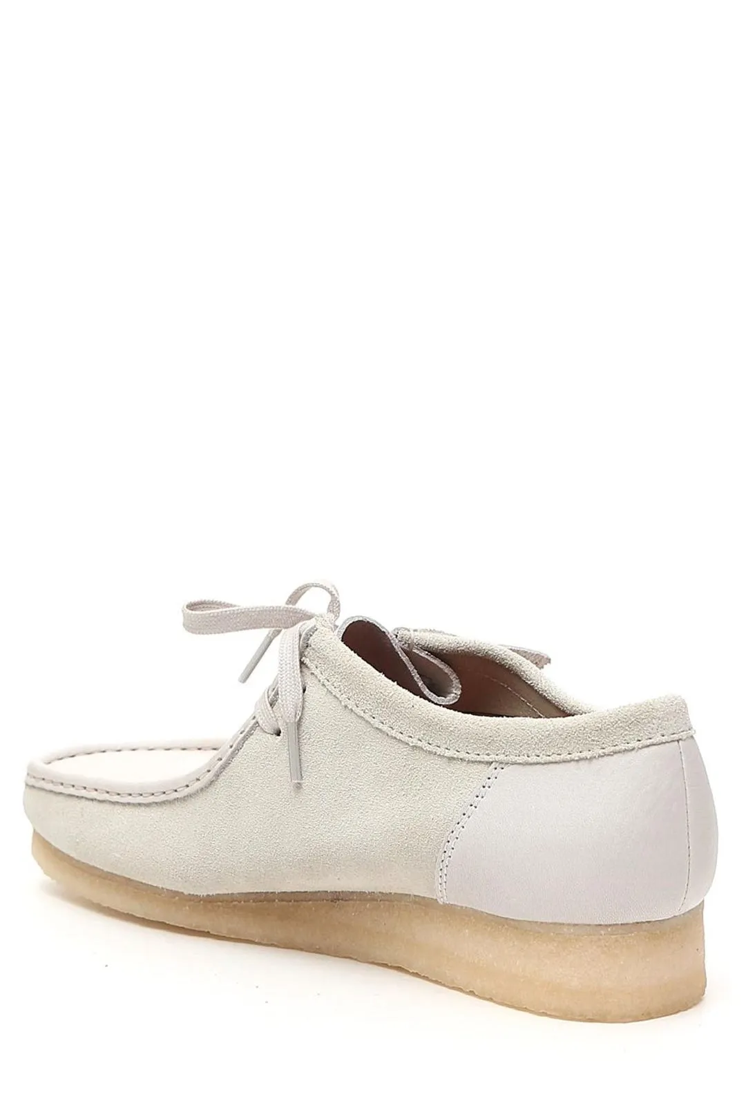 Clarks Wallabee Square Toe Lace-Up Loafers