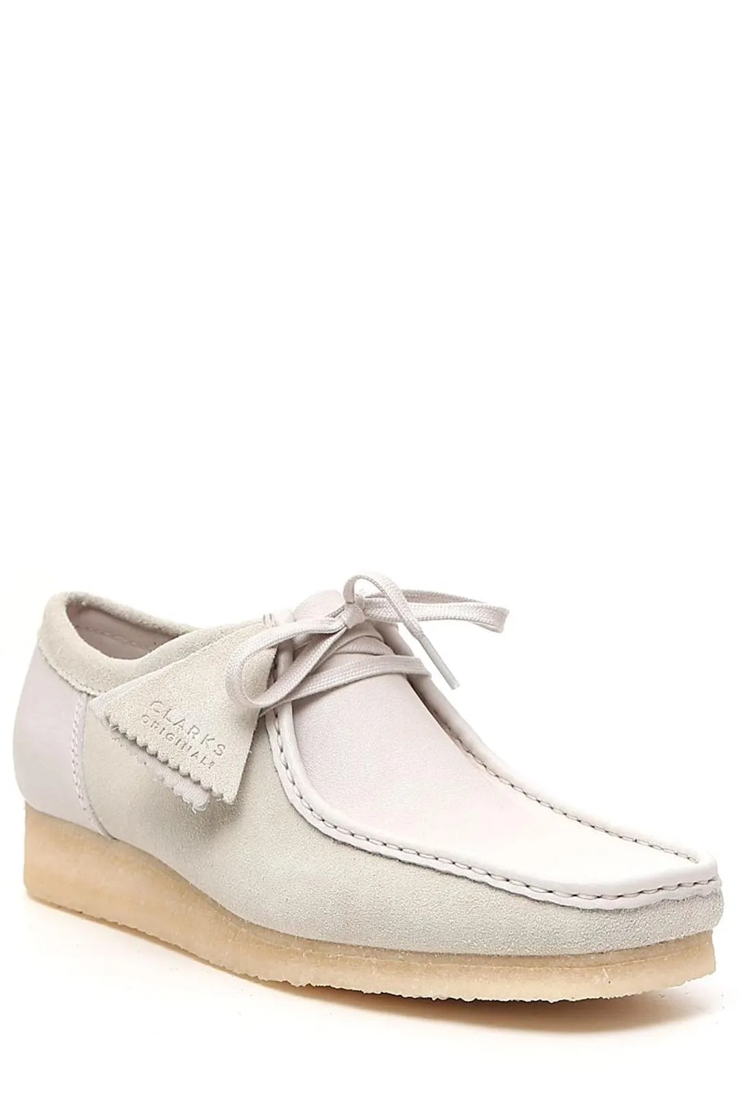 Clarks Wallabee Square Toe Lace-Up Loafers