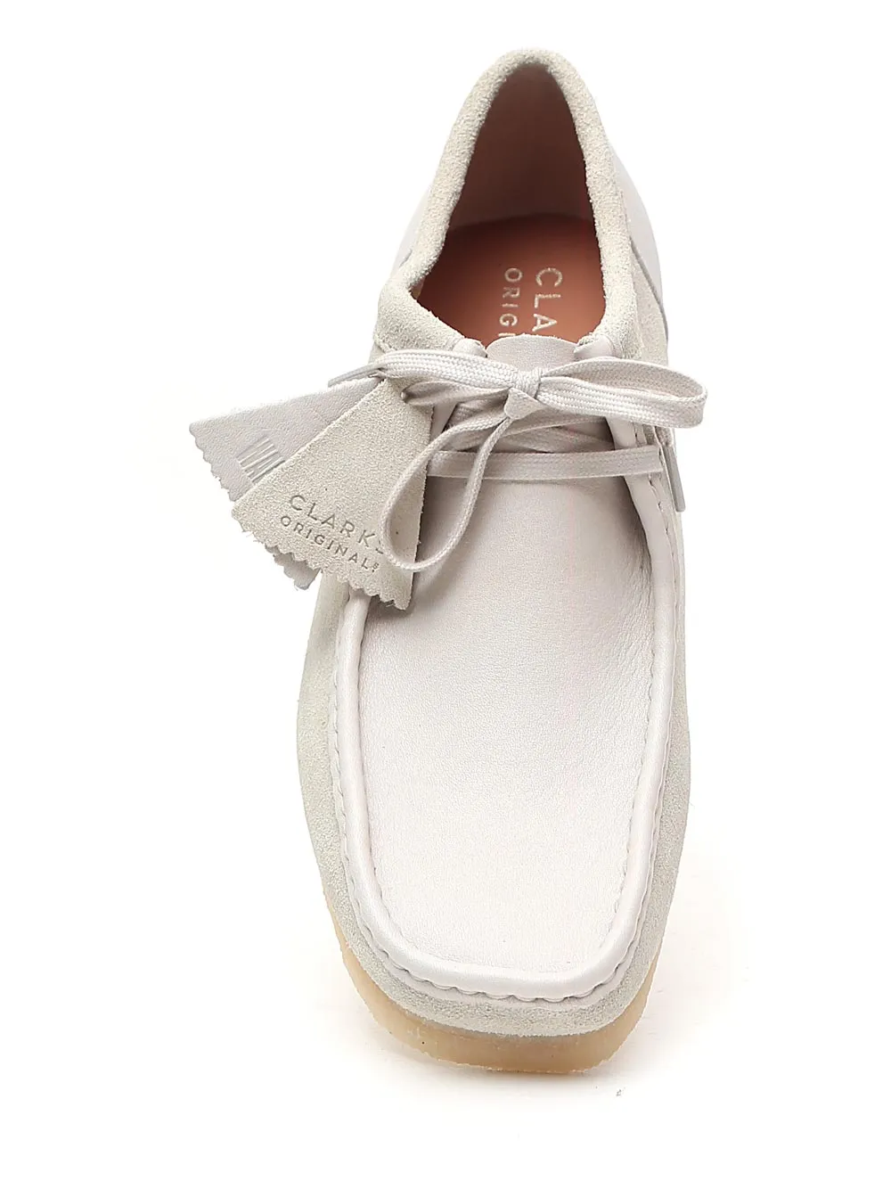 Clarks Wallabee Square Toe Lace-Up Loafers