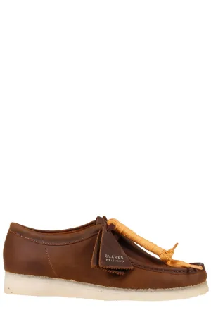 Clarks Wallabee Square Toe Lace-Up Shoes