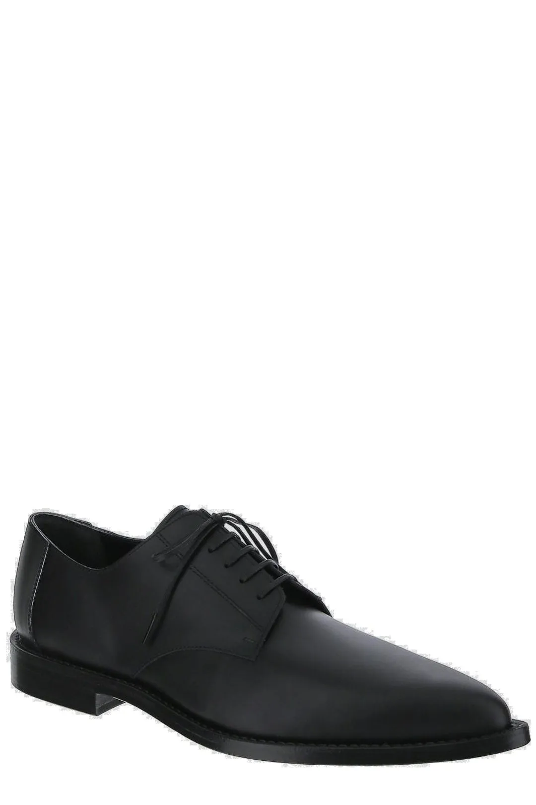 Comme des Garons Homme Plus Pointed-Toe Lace-Up Shoes