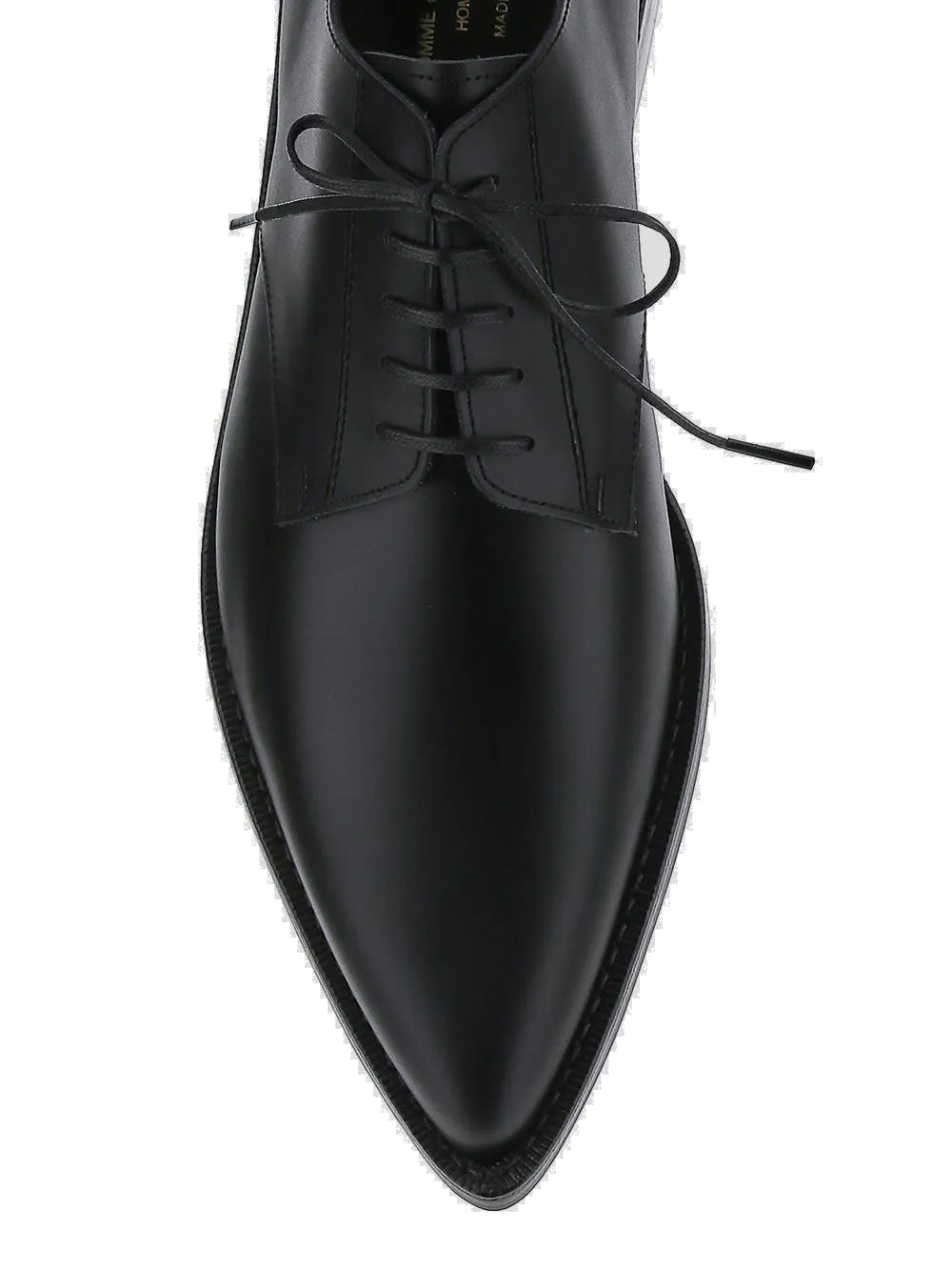 Comme des Garons Homme Plus Pointed-Toe Lace-Up Shoes